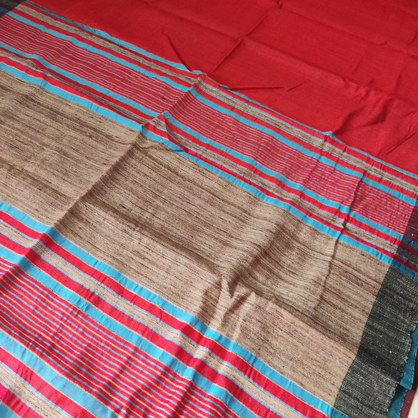 Naturally Dyed Soft Beige Cotton Handloom Saree – Chanchal-Bringing Art to  Life