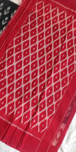 Load image into Gallery viewer, Cottonsaree Madeinindia Chanchal Bringing Art to Life Handloom Red and Black Saree Ethnicwear Officewear