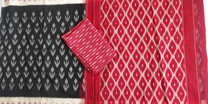 Cottonsaree Madeinindia Chanchal Bringing Art to Life Handloom Red and Black Saree Ethnicwear Officewear